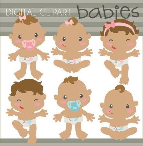 Cute Babies Clipart