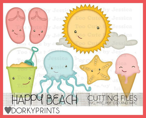 Cute Beach Cuttable Files