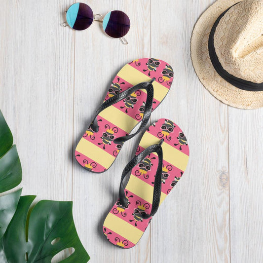 Cute Bee Flip Flops