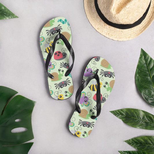 Cute Bug Flip Flops