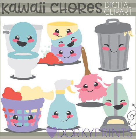 Cute Chores Clipart
