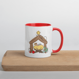 Cute Christmas Mug with Red Inside
