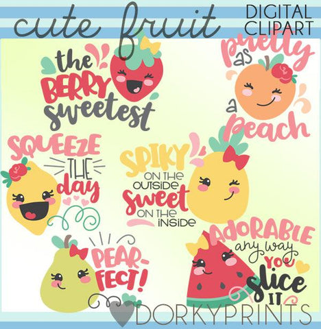 Cute Fruit Food Clipart