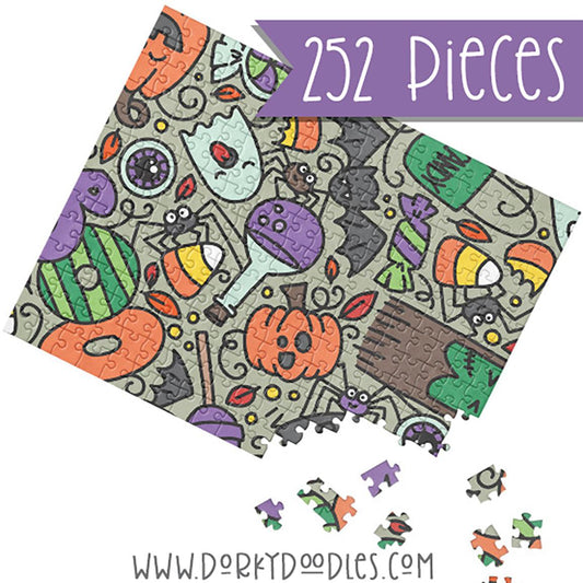 Cute Halloween Jigsaw puzzle - Dorky Doodles