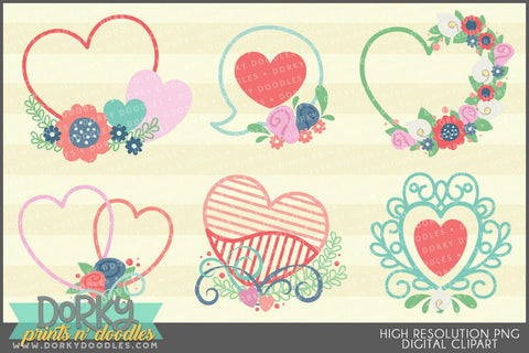 Cute Hearts Valentine Clipart