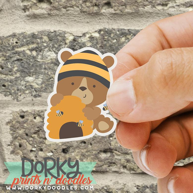 Cute Honey Bear Stickers Sheet