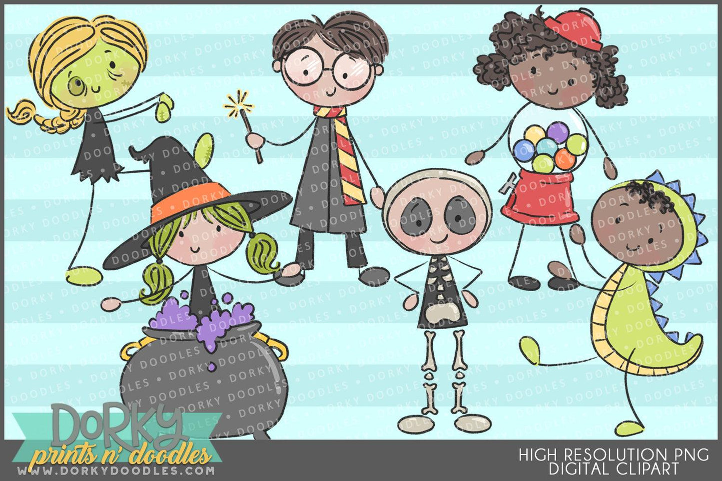 Cute Kid Halloween Clipart