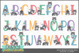 Cute Kitty Alphabet Clipart - Dorky Doodles