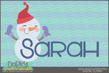 Cute Snowman Alphabet Clipart - Dorky Doodles