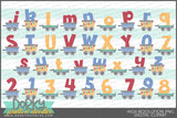 Cute Train Alphabet Clipart - Dorky Doodles