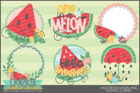 Cute Watermelon Food Clipart