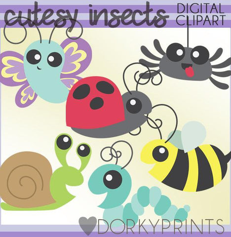 Cutesy Insect Summer Clipart