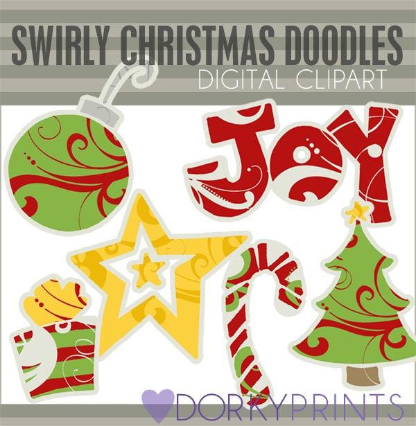 Doodles Christmas Clipart