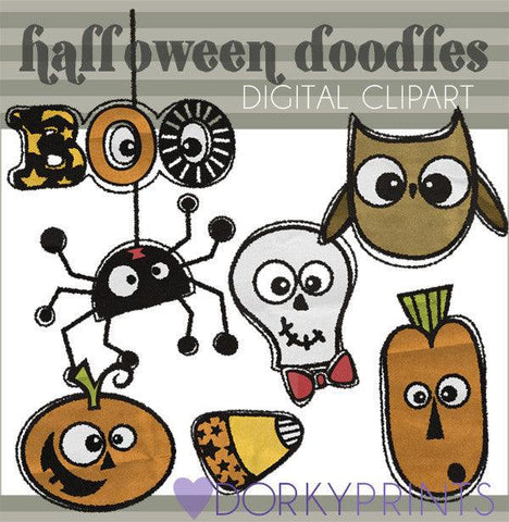 Doodles Halloween Clipart