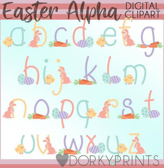 Easter Alphabet Clipart