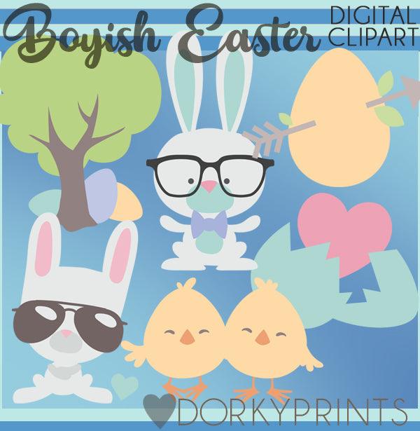 Easter Boy Spring Clipart