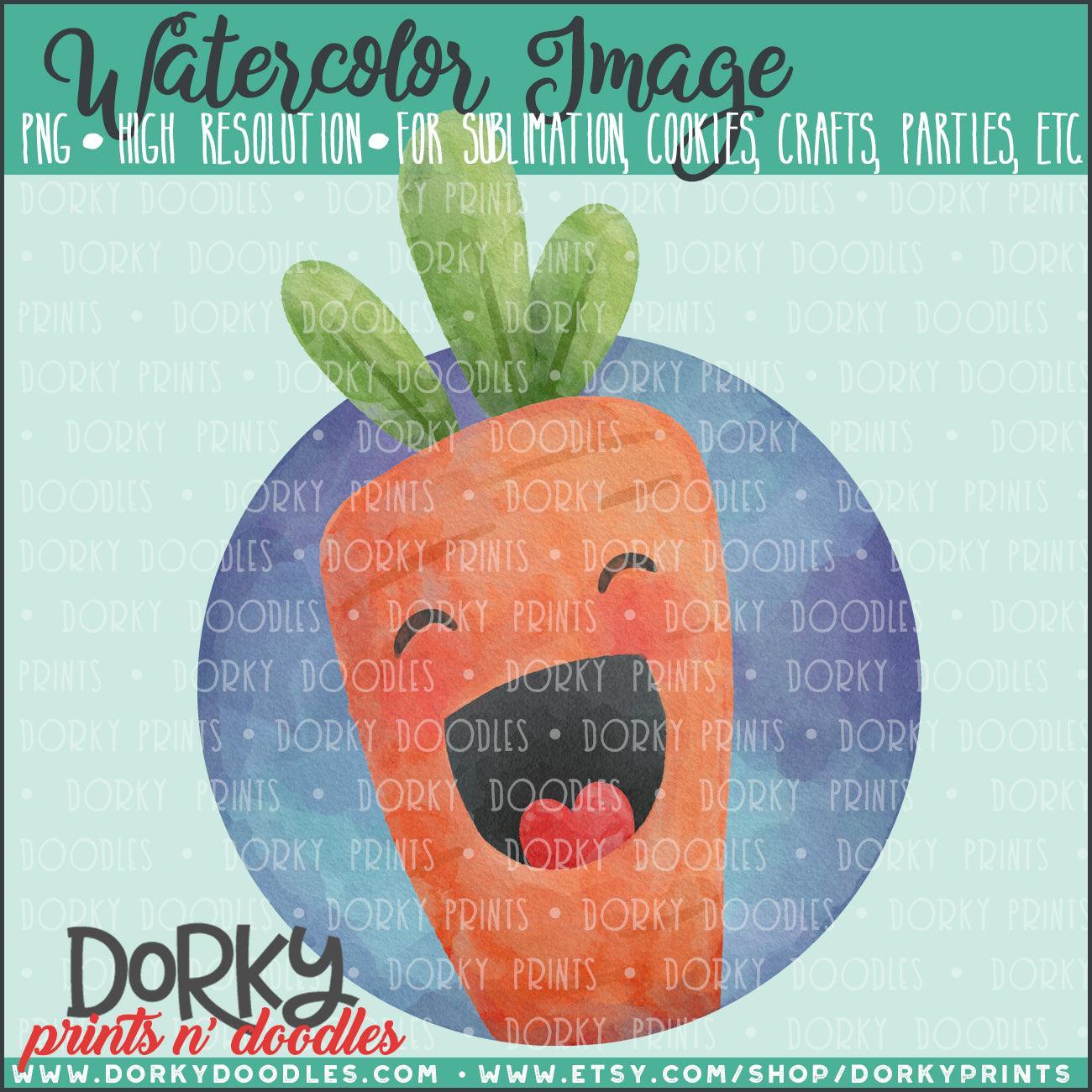 Easter Carrot Watercolor PNG