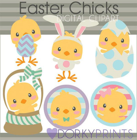 Easter Chicks Spring Clipart