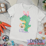 Easter DinoBunny Watercolor PNG