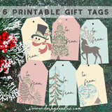 Elegant Christmas Gift Tags - Printables - Dorky Doodles