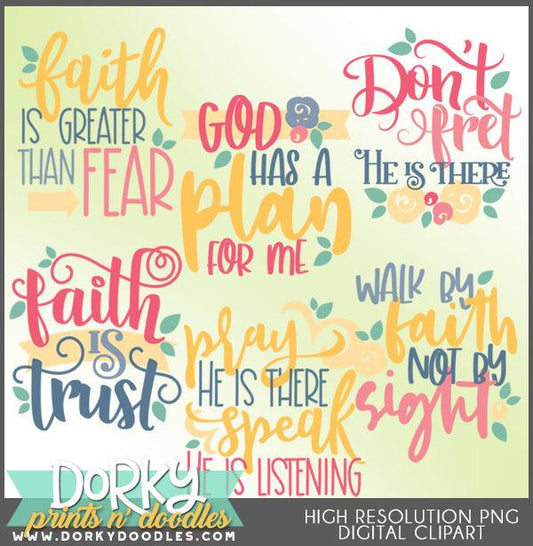 Faith Words and Titles Clipart