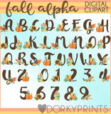 Fall Alphabet Clipart