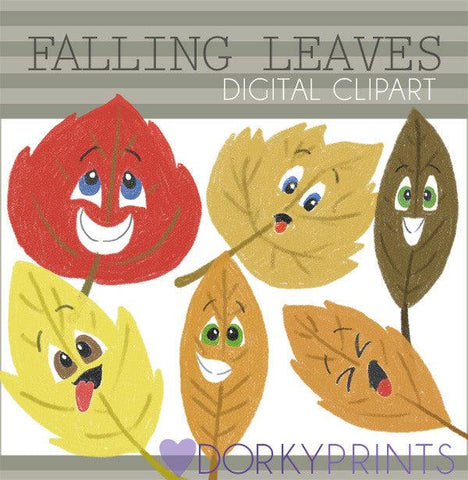 Falling Leaves Thanksgiving Clipart