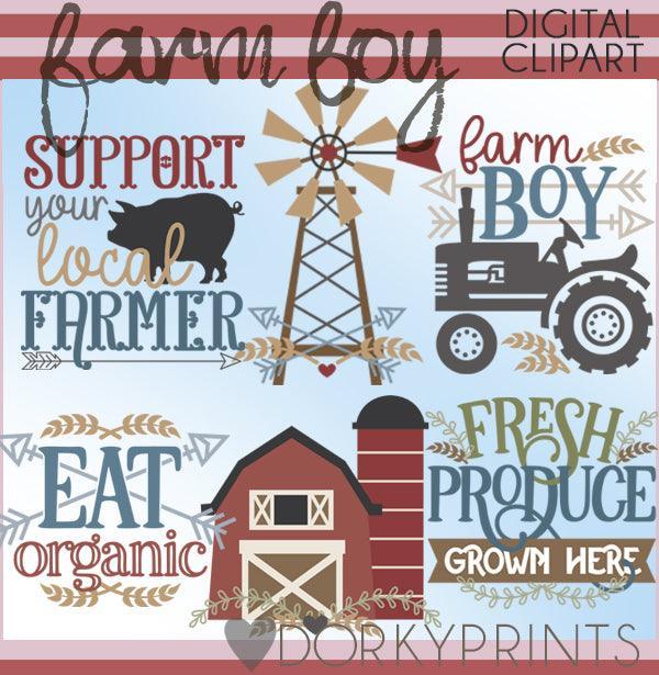 Farm Boy Clipart