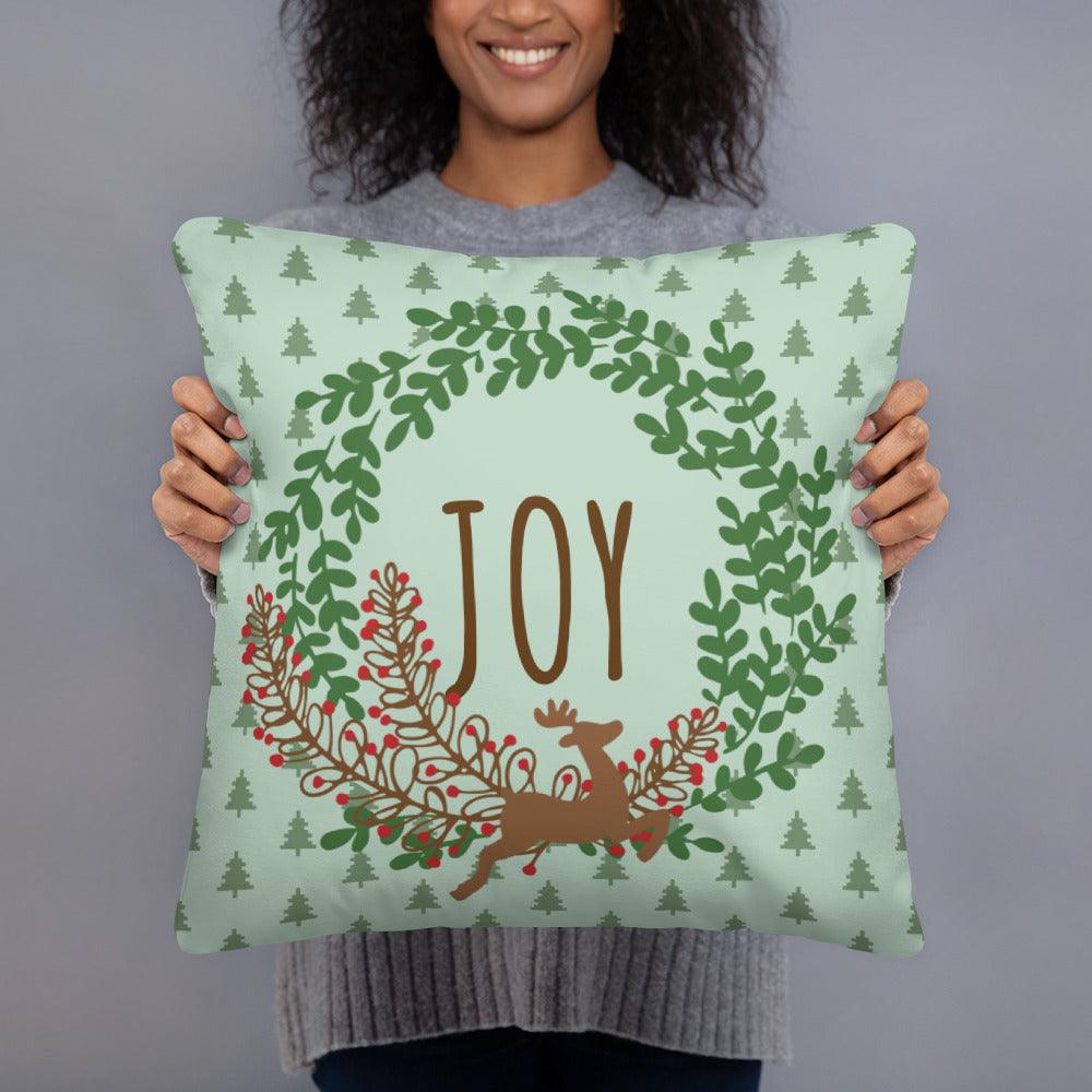 Farmhouse Christmas Pillow - Two Sizes - Dorky Doodles