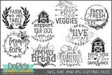 Farmhouse DXF and SVG Cuttable Files - Dorky Doodles