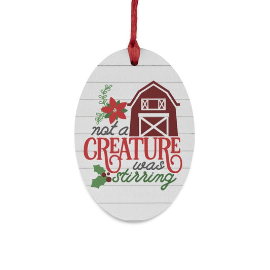 Farmhouse Wooden Christmas Ornament