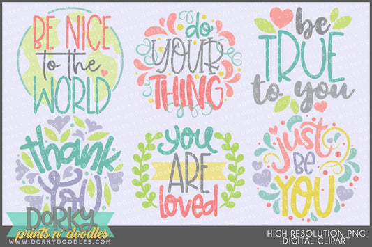 Feel Good Phrases Clipart