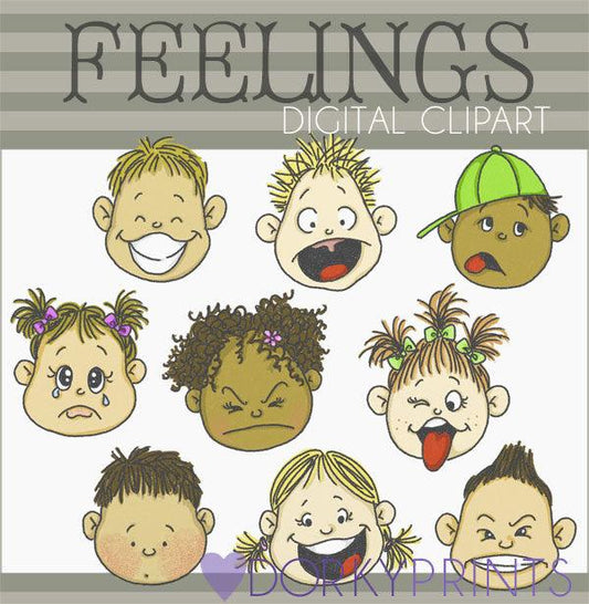 Feelings Kid Clipart