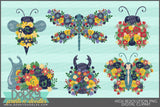 Flower Body Insect Animals Clipart