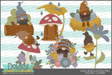 Forest Gnomes Character Clipart - Dorky Doodles
