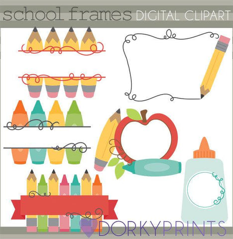 Frames Back to School Clipart