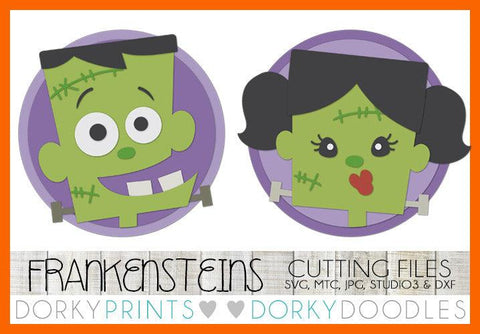 Frankenstein Halloween SVG Cuttable Files