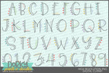 Fun Dot Alphabet Clipart - Dorky Doodles