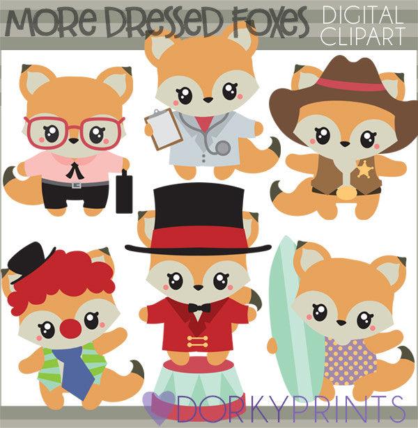 Fun Fox Animals Clipart