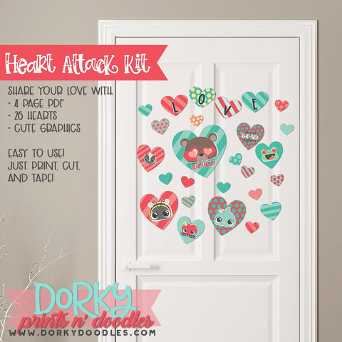 Fun Valentine "Heart Attack" Holiday Printables