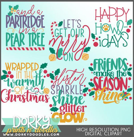 Fun Words and Titles Christmas Clipart