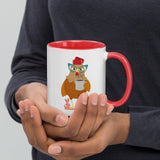 Funny Chicken Mug - Different Chickens on Each Side - Dorky Doodles