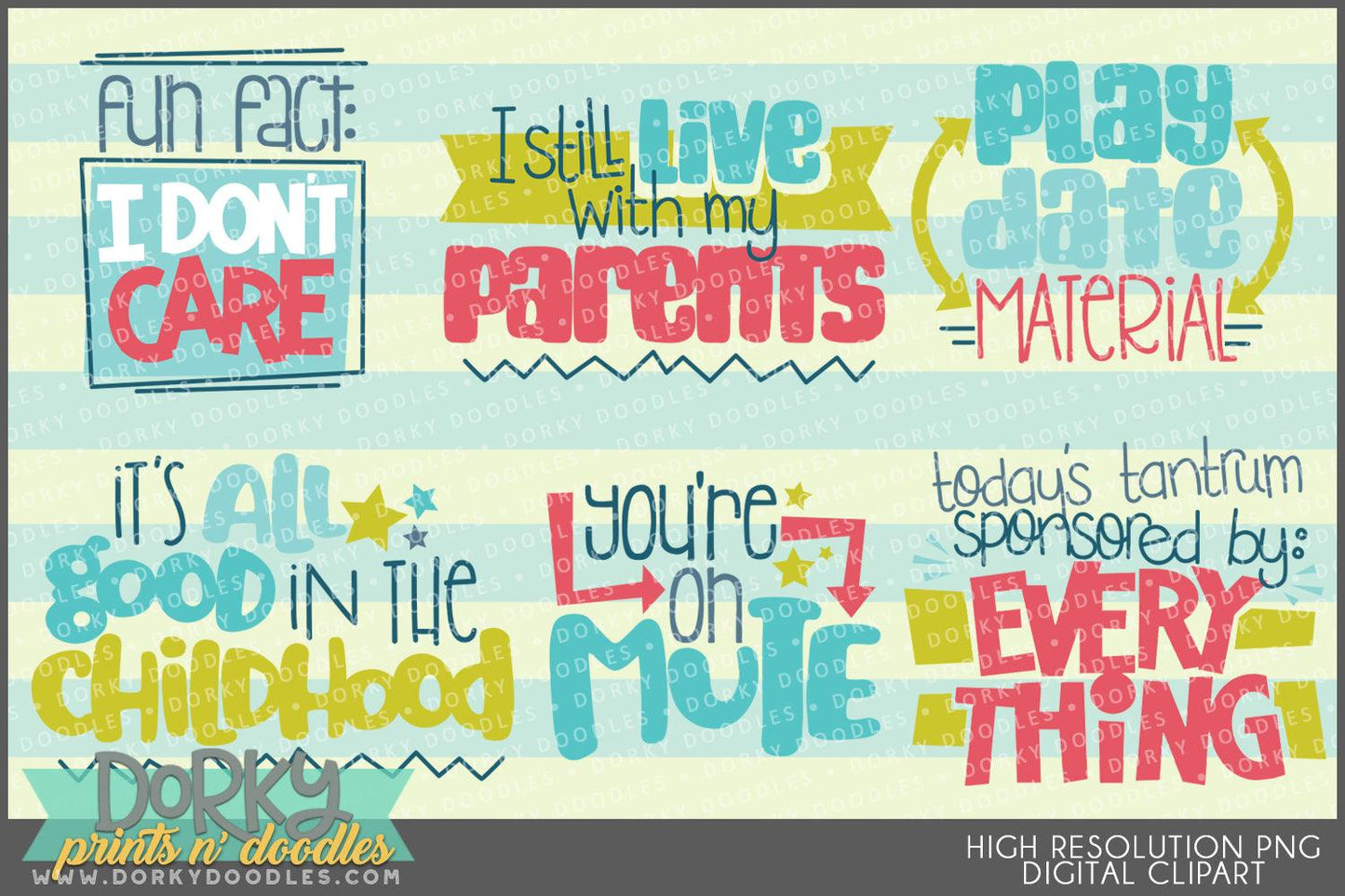 Funny Toddler Attitude Wordart Clipart