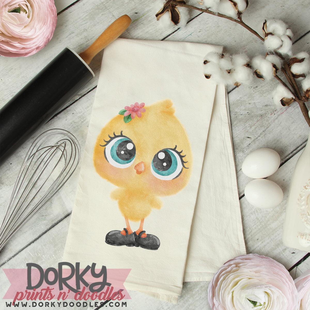 Fuzzy Chick Watercolor PNG