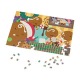 Gingerbread Christmas Puzzle in Tin (30, 110, 252, 500,1000-Piece) - Dorky Doodles