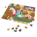 Gingerbread Christmas Puzzle in Tin (30, 110, 252, 500,1000-Piece) - Dorky Doodles