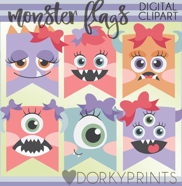 Girl Monster Clipart