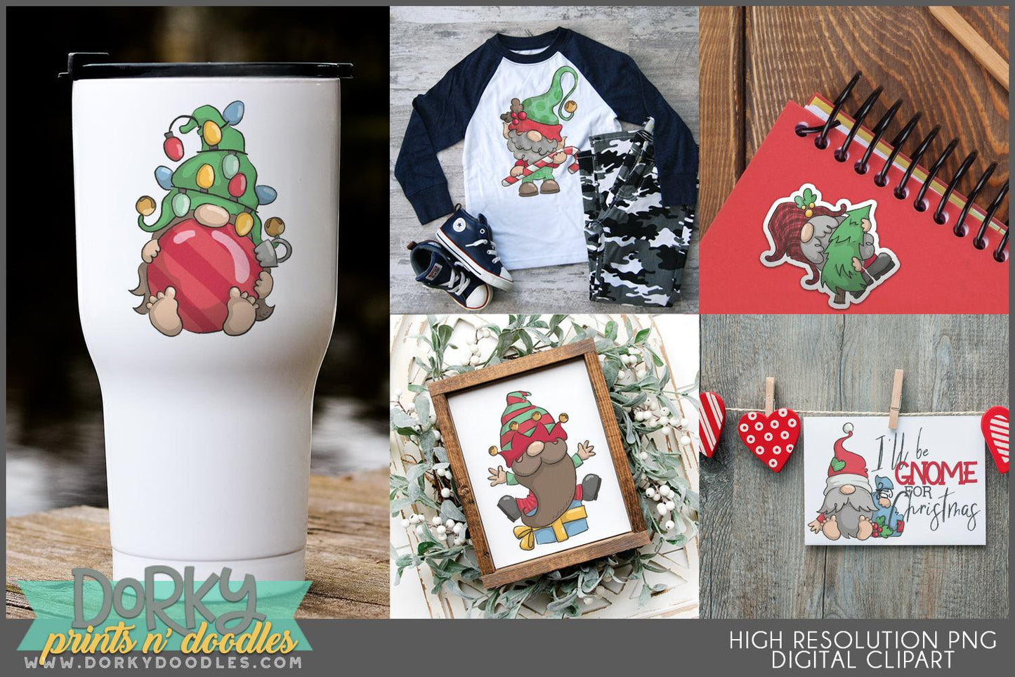 Gnome Christmas Clipart