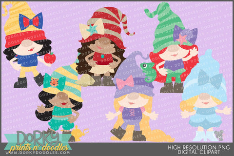 Gnome Princess Character Clipart