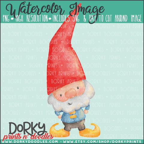 Gnome Watercolor PNG
